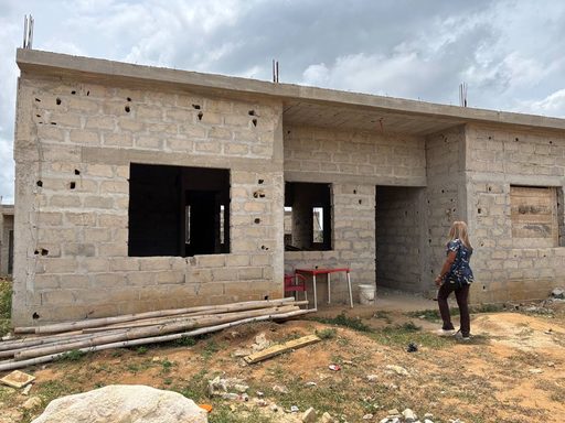 Villa en cours d'élévation